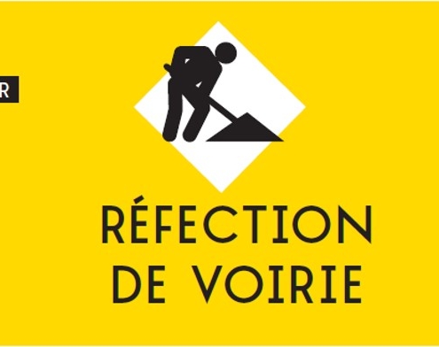 Logo métropolitain "Info Chantier Réfection de Voirie".