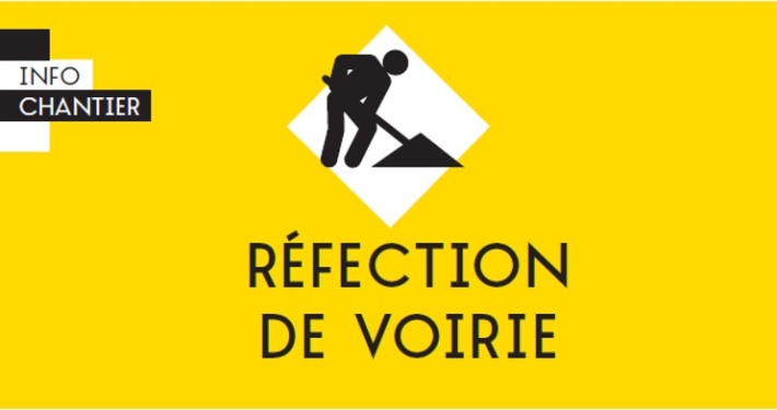 Logo métropolitain "Info Chantier Réfection de Voirie".