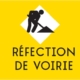 Logo métropolitain "Info Chantier Réfection de Voirie".