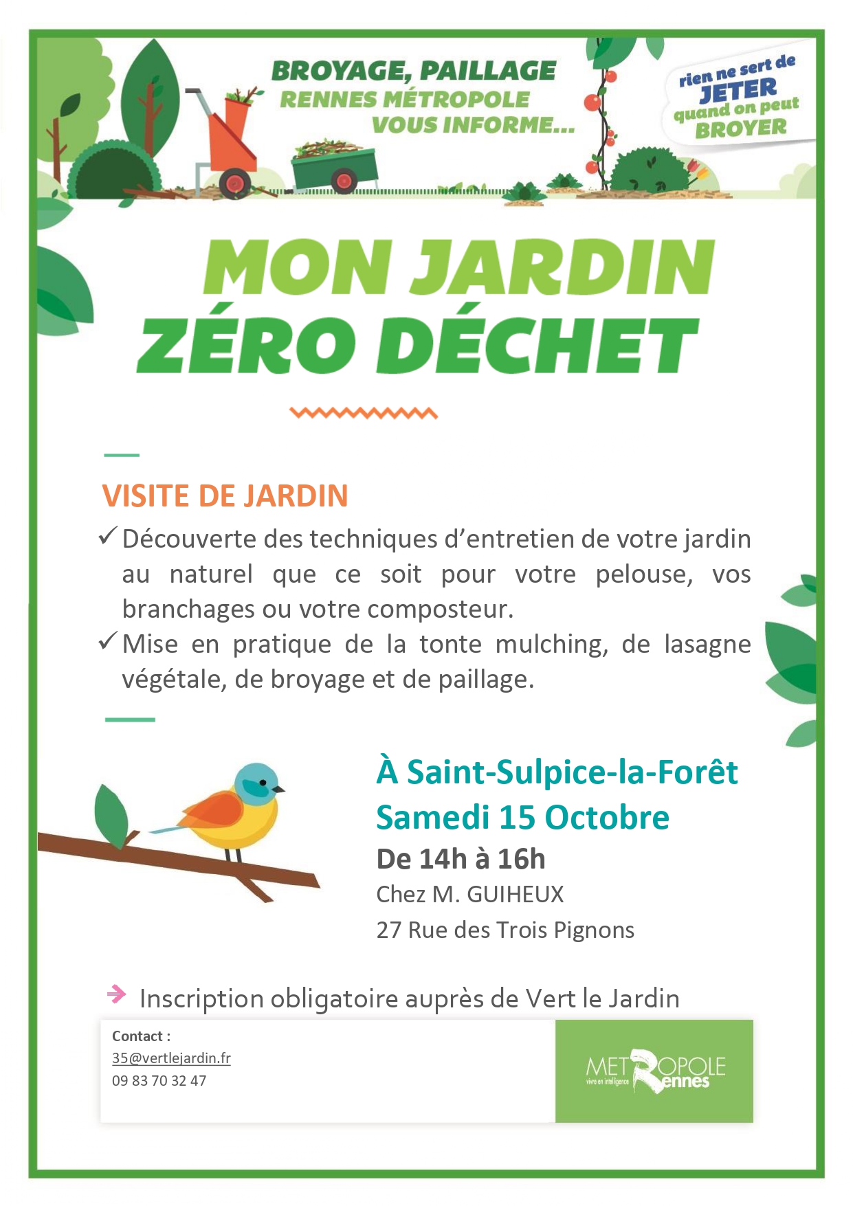 Visite Mon Jardin Zéro Déchets 15 octobre 2022