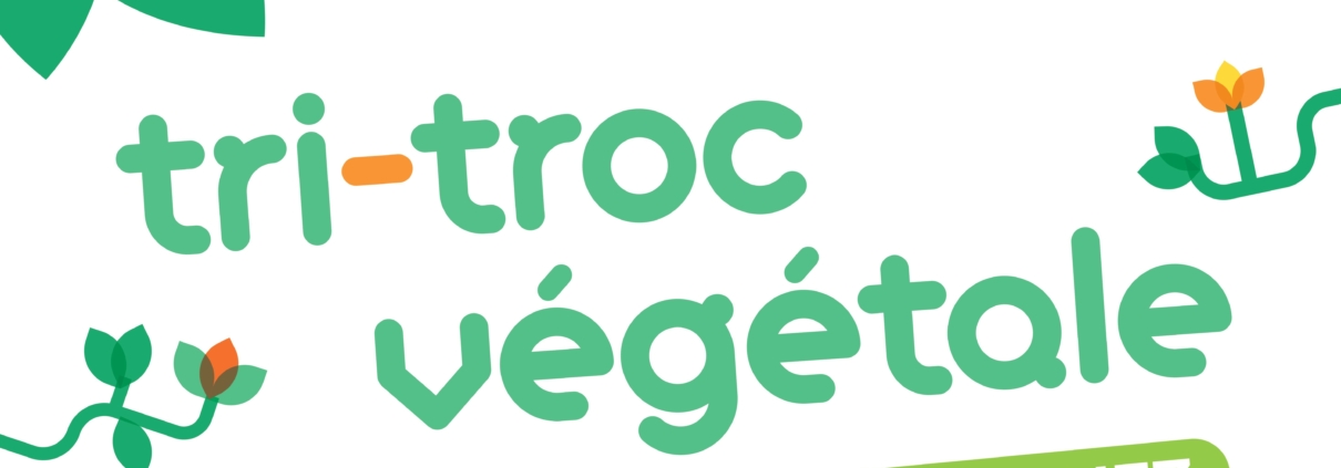 Bandeau informatif indiquant une nouvelle expérimentation en déchèterie par Rennes Métropole : le tri-troc végétale.